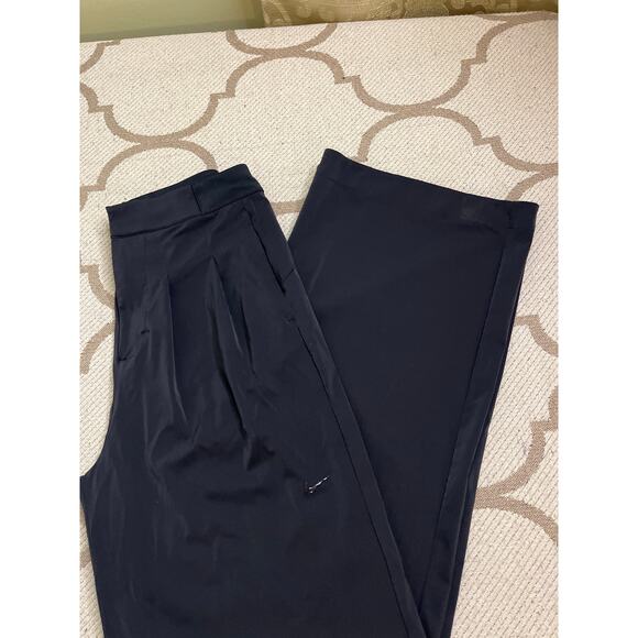 Nike Bliss Dri-FIT Trousers pleated side pockets wide leg black pant,size small - Picture 7 of 16